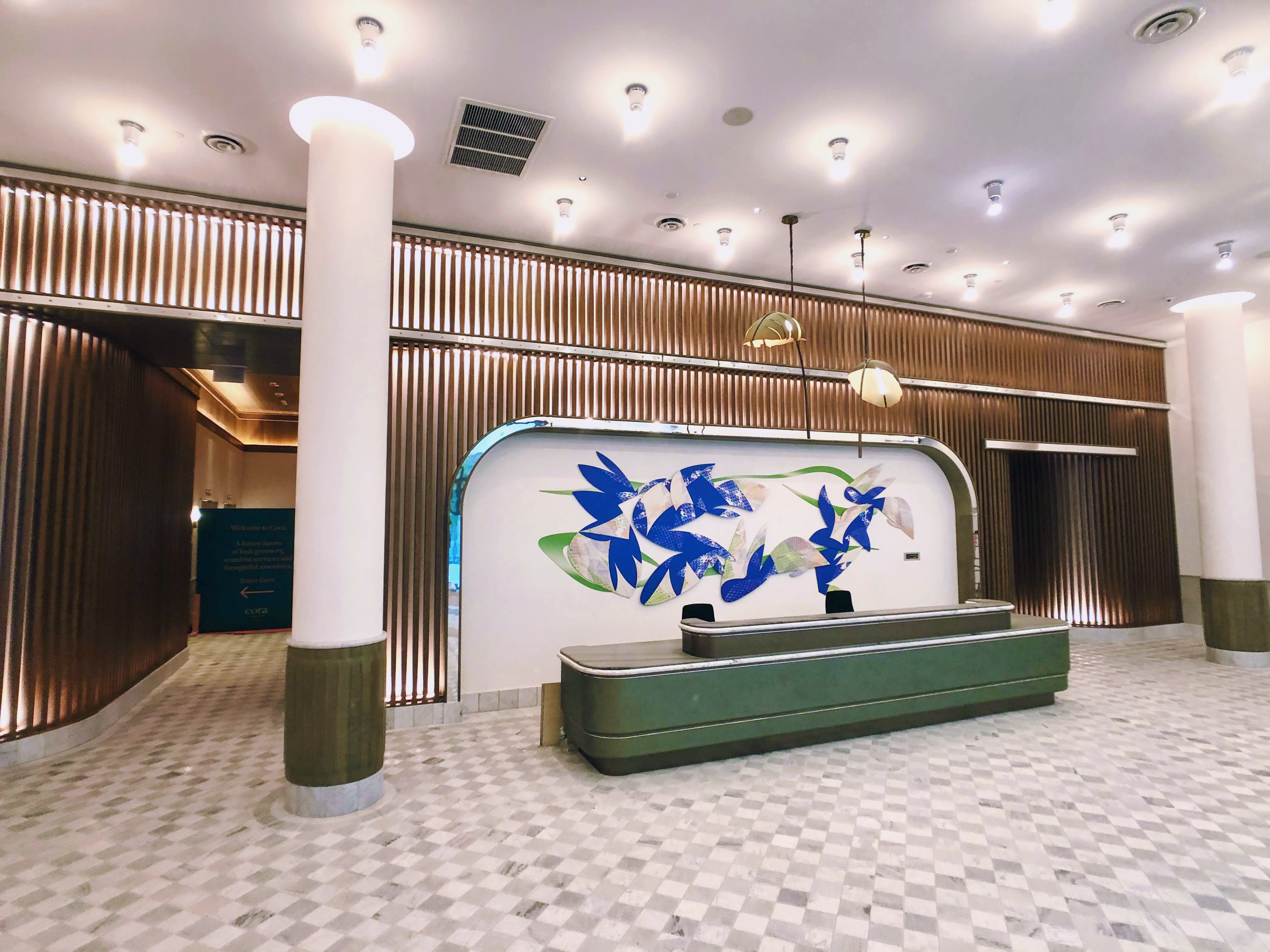 Blue Wave, A Site Specific Installation for the Cora building ,Tampa.